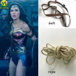 Wonder woman косплэй костюм Диана Принц Пикантные костюм женский для праздника Хэллоуин интимные аксессуары Топ Веревка Пояс юбка