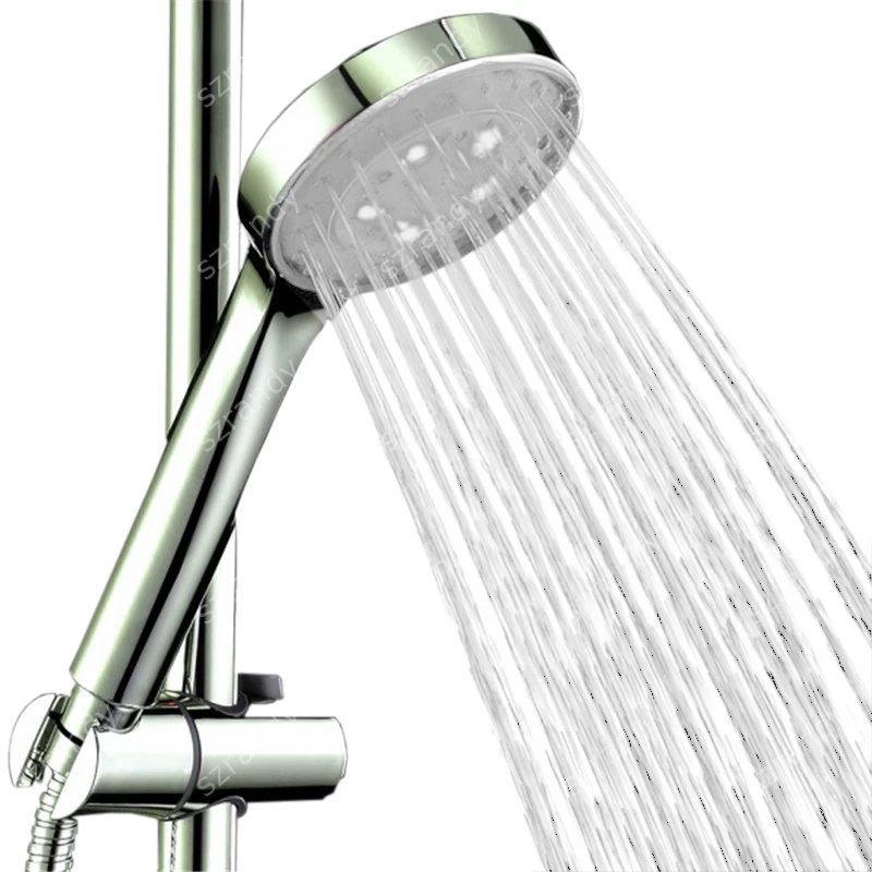 Fashion Water Stream Colorful LED Shower Head With single White Color