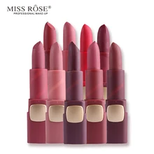 Горячие пигменты для макияжа Водонепроницаемая женская помада матовая Batom maquiagem длительная мисс Роза бренд 18 цветов выбрать водостойкая матовая губная помада
