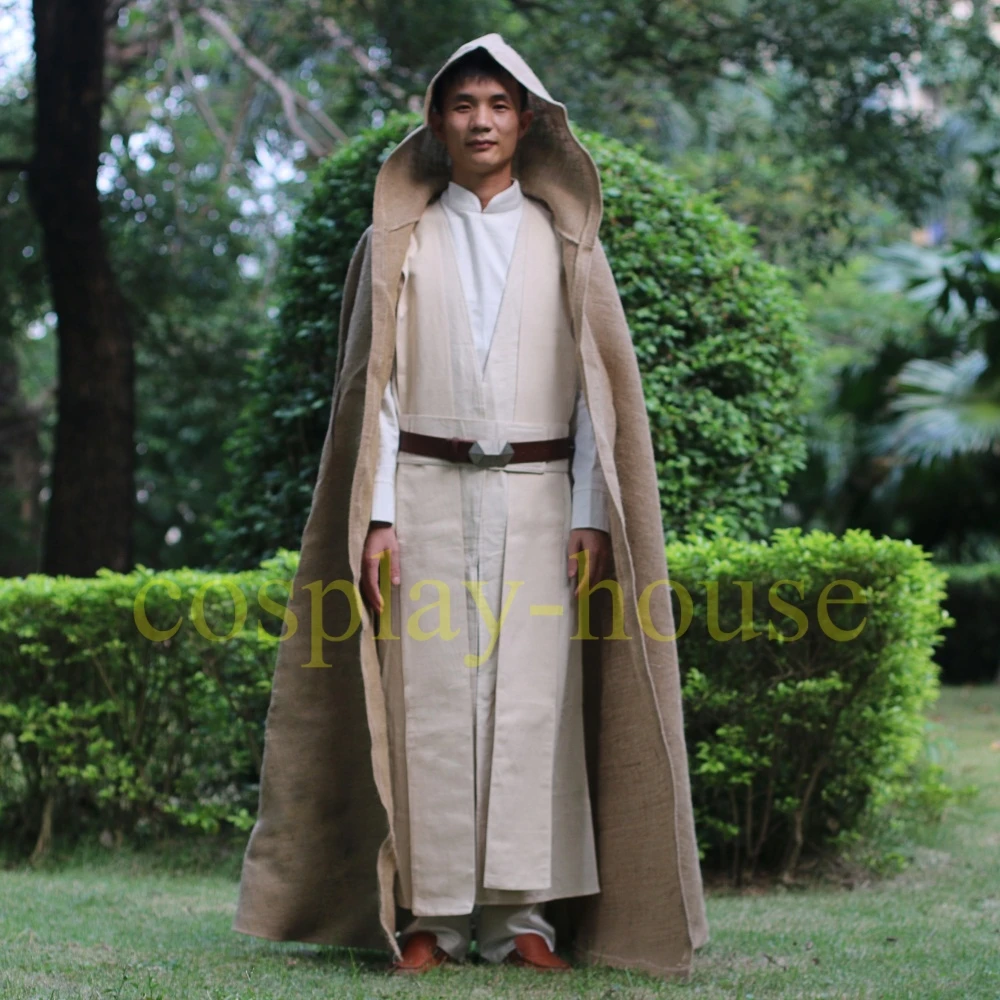 Cosplay Star Wars The Last Jedi Luke Skywalker Costume Star Wars Costume Jedi Costume Halloween Full Set Cos (4)