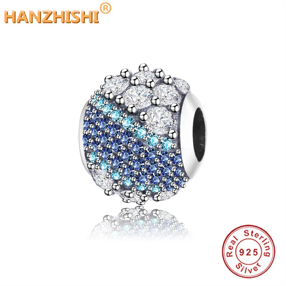 

Fit Original Pandora Charm Bracelet DIY Jewelry berloque Gift 2018 New Authentic 925 Sterling Silver Dazzling Mix CZ Charm Beads