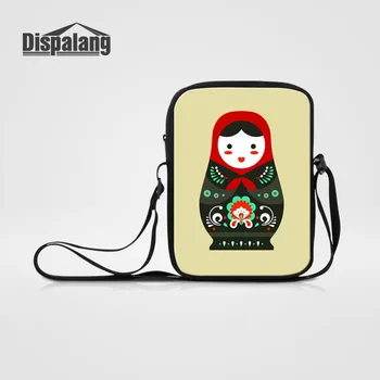 

Dispalang Russian Matryona Matryoshka Doll Women Shoulder Bag Girl Mini Messenger Bags Ladies Fashion Crossbody Bag Handbag Flap