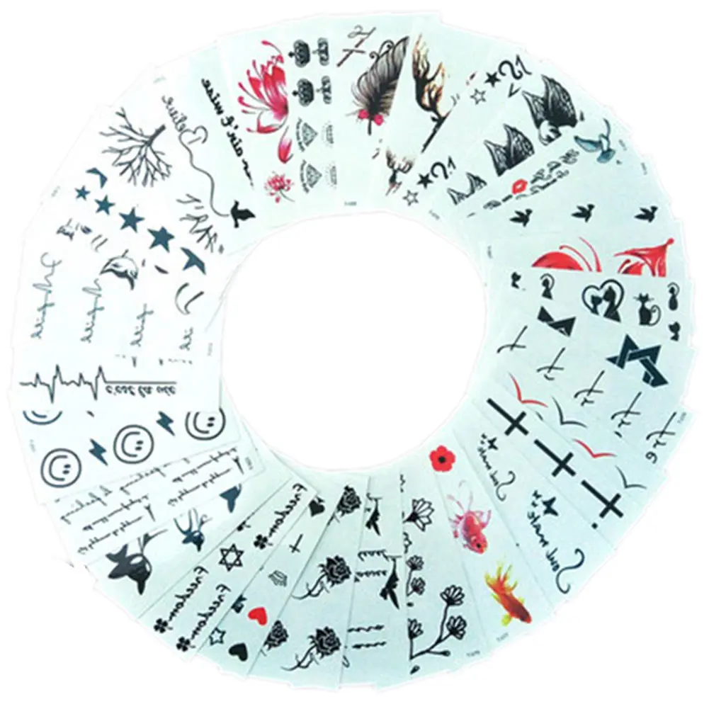 

Dropshipping 10/50pcs TTemporary Tattoo Cute Star Tattoo Sticker Love Women Body Finger Art Waterproof