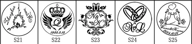 1 DIY customize double Name 2 initials personalized Letter stamp/Sealing Wax /wedding Wax Seal Stamp Custom invitations envelop