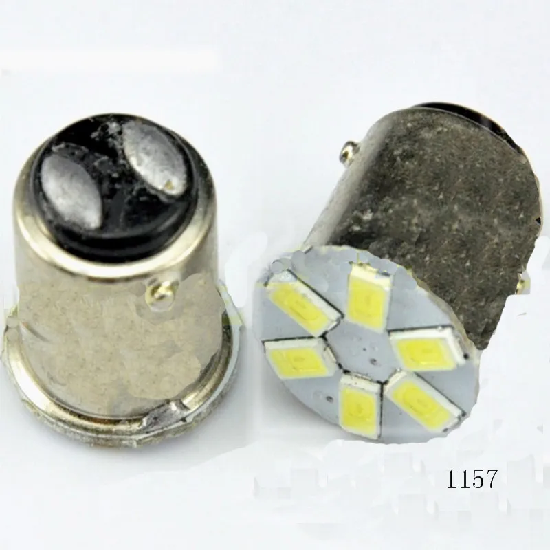 Светодиодные лампы 1156/1157-6SMD-5630 белый свет DC12V интерьерные светодиодные для фар