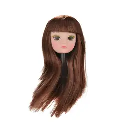 1 шт. Кукольная голова с фланцем длинные аксессуары для волос своими руками для куклы, детские игрушки