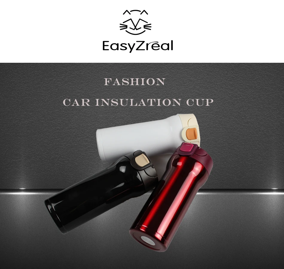 EasyZreal 350 мл Мужская и женская чашка из нержавеющей стали, кофейная кружка, термобутылка для воды, пивные автомобильные колпачки для термоса, подарки