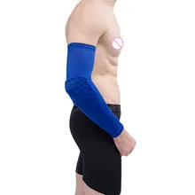 Соты локоть поддержка колено бандаж Теннисный баскетбольный рукав Crashproof Arm Pad налокотник компрессионная поддержка Soporte de#5