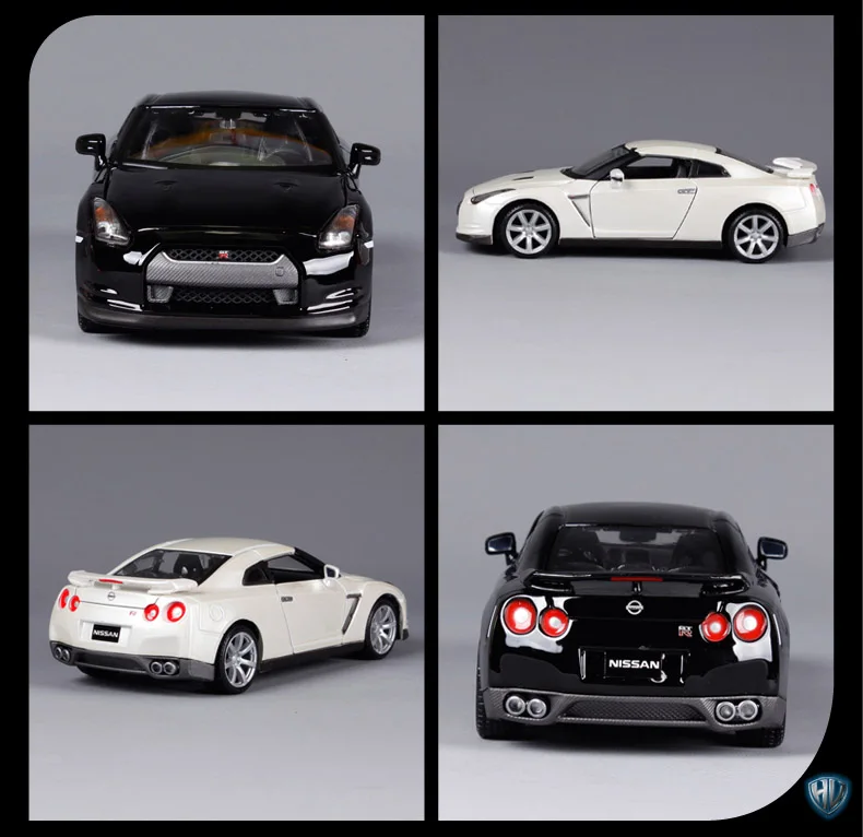 Maisto 1:24 Nissan GTR спортивный автомобиль белый литой под давлением модель автомобиля игрушка в коробке 31294