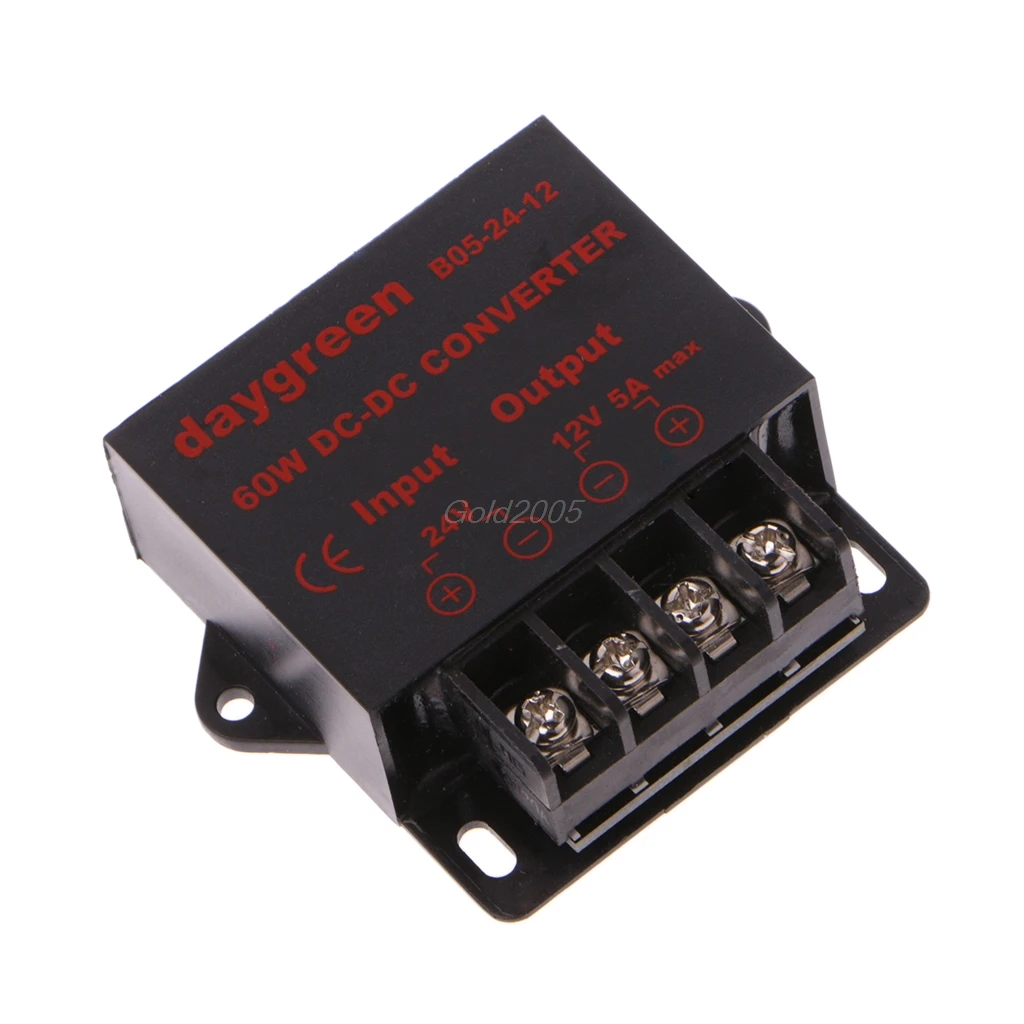 

DC 24V To 12V 5A 60W Converter Step Down Regulator For Low Voltage Transformer July1 Drop Ship for switch