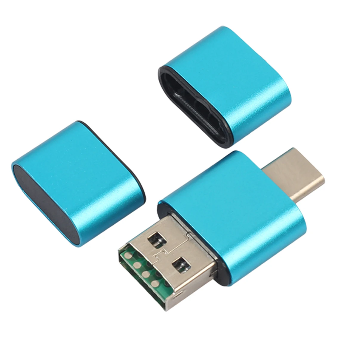 Портативный мини-считыватель карт USB 2,0 тип-c считыватели карт памяти TF адаптер Plug And Play