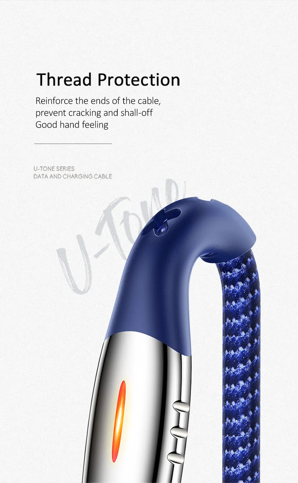 USAMS интеллигентая(ый) Мощность-USB кабель для передачи данных для iPhone XS MAX XR 8 7 6 5S se 5 авто Мощность off быстрое зарядное устройство для трансмиссии телефонный кабель
