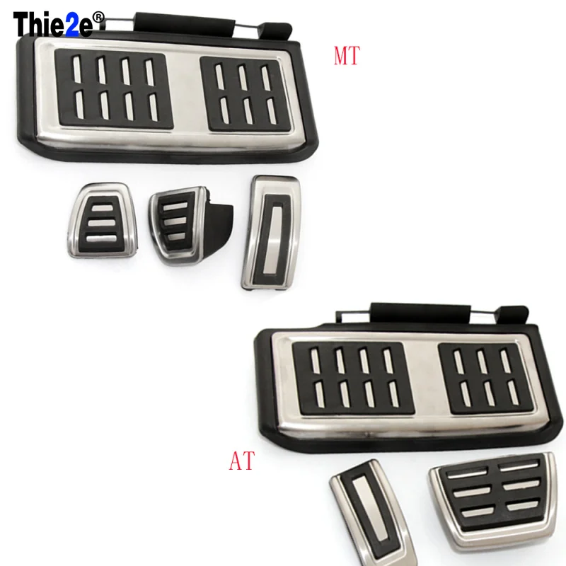 

For Volkswagen VW Golf 7 GTi MK7 Seat Leon Skoda Octavia A7 Rapid Audi A3 8V Passat VIII Stainless Steel Pedals Cap MT AT