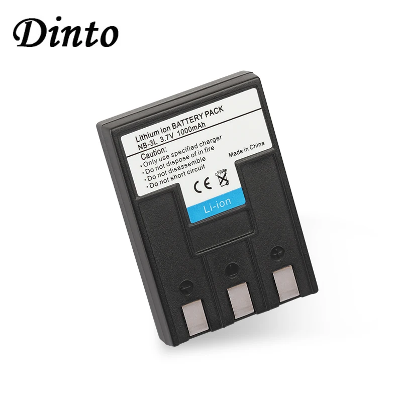 

Dinto 1000mAh 1pc Camera Battery 3.7V NB-3L NB3L NB 3L Batteries for Canon IXUS IIS SD110 IXY I5 S700 Digital i2 30 ixy