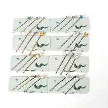 3 шт./компл. простой: золото, серебро цветные шпильки Для женщин заколка для волос шпилька для волос из сплава металлов волны дизайн жемчуга Заколки для волос аксессуары для укладки волос