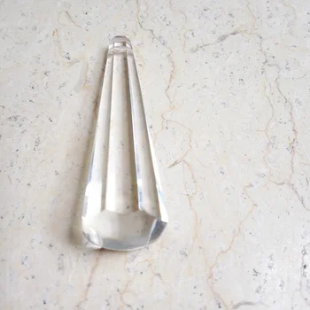 

20pcs/lot 63mm 2.5" eight facet round head clear microphone shade Chandelier Crystal DIY Pendant crystal lighting accessories