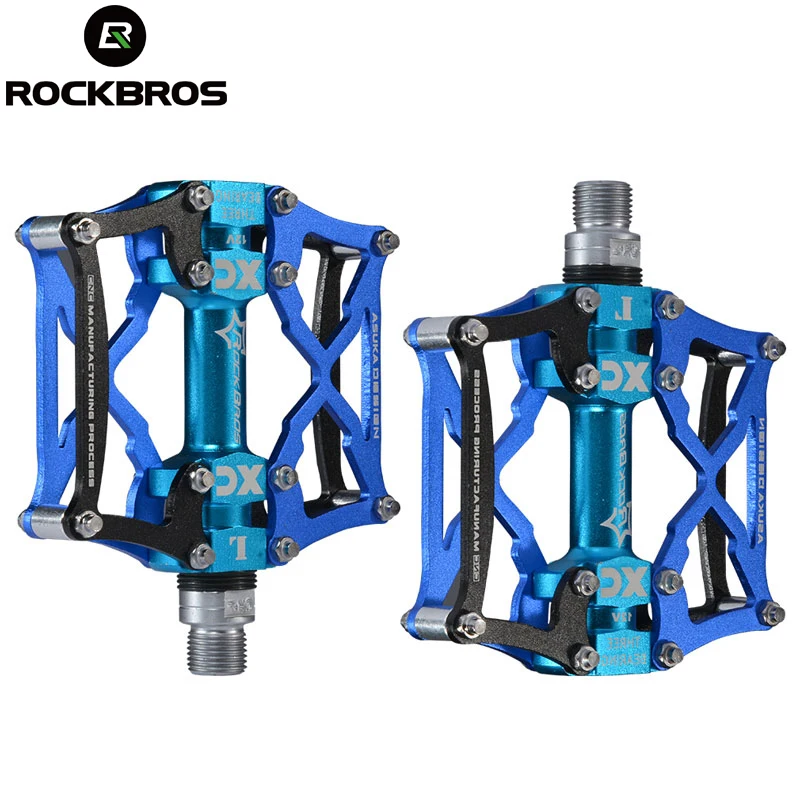 

ROCKBROS MTB Cycling Bike Pedals Platform Pedals Magnesium Outdoor Sports Multi-color Mountain Pedal Bicycle Accessories 5 Color