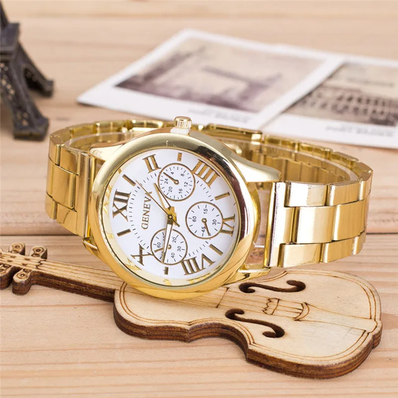 Для женщин s римские цифры кварцевые нержавеющая сталь наручные часы для женщин оптовая продажа # 2AP12TCTCC
