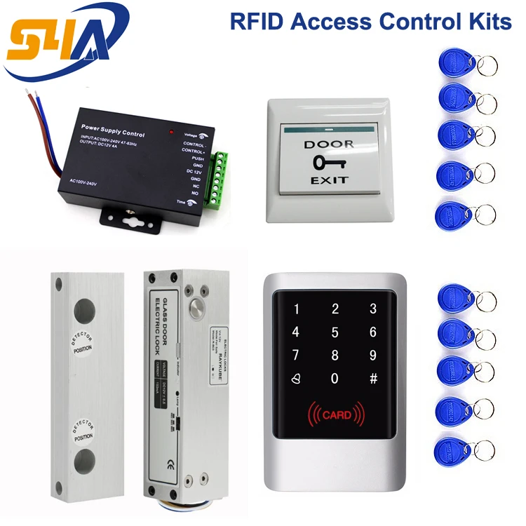 Touch Screen RFID Access Control Keypad systems for Frameless glass door | Безопасность и защита