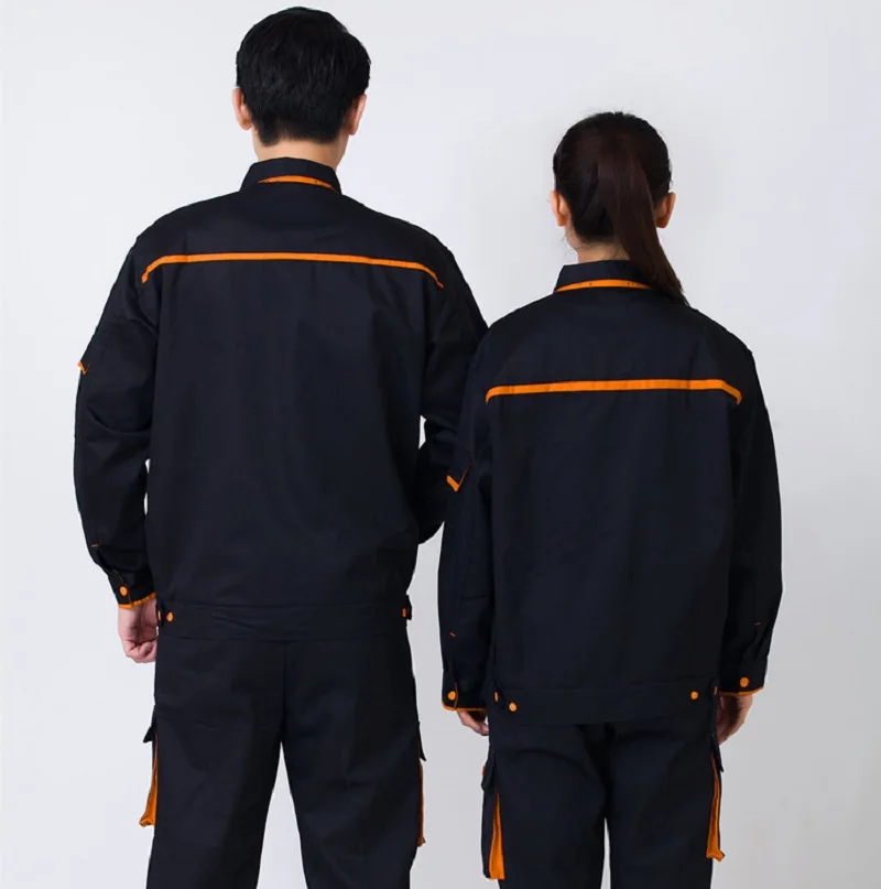 Work Clothing Men Women Uniform Long Sleeve Coveralls Protective Cloth Overalls for Worker Repairman Machine Auto Repair Welding