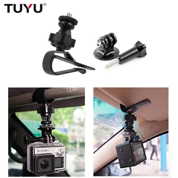 

Sports camera accessories Rotatable Car Sun Visor Sunshield Clip Mount Holder Stand Bracket For Gopro SJCAM EKEN osmo action