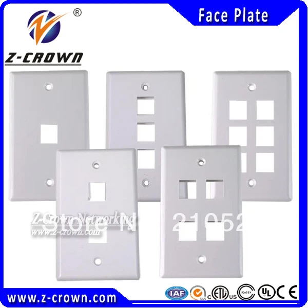 1P 2P 3P 4P 6 портов cat5e и Cat6 сетевой RJ45 RJ11 лицевая пластина американского типа 5