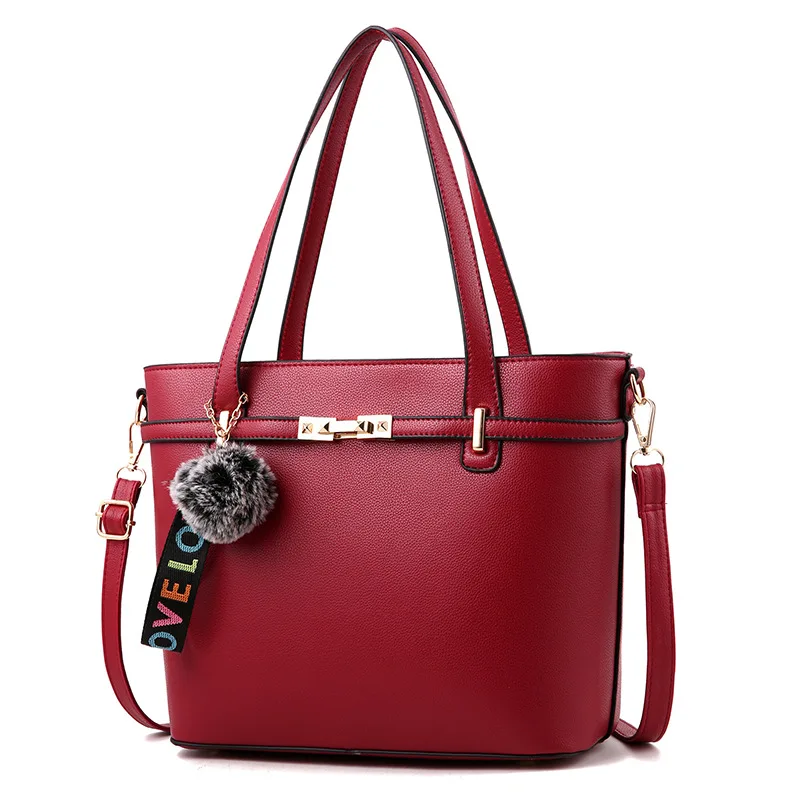 

MONNET CAUTHY 2018 New Bags for Women Classic Fashion Elegant Office Ladies Shoulder Bag Solid Color Green Red Black Pink Bucket