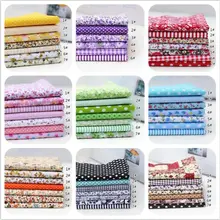 7 шт. 1" x 10" 9 цветов Коллекция Florals зонтик горошек Хлопок ремесло ткань комплект квадраты Лоскутное простыни DIY Вышивание Стёганое одеяло