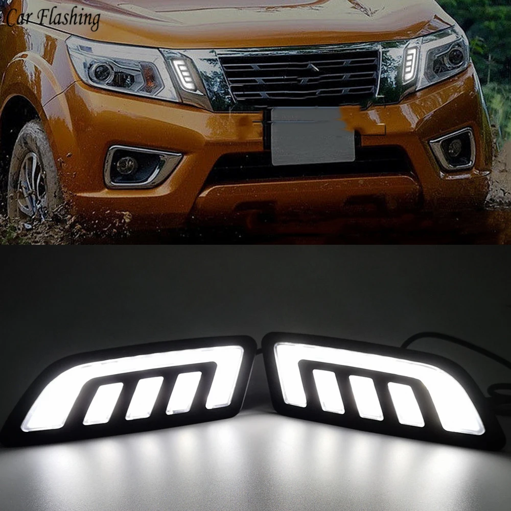 Дневные ходовые огни для Nissan NAVARA NP300 D23 2015 2016 2017 2018 2019 DRL светодиодный ка