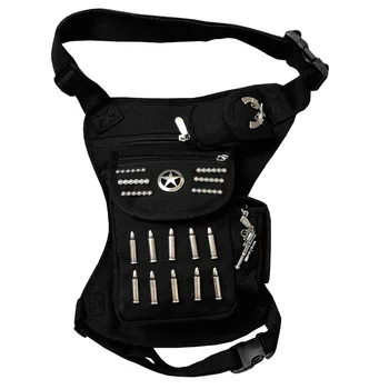 

Bullet Studded Goth Biker Motorcycle Fanny Pack Hip Waist Bag
