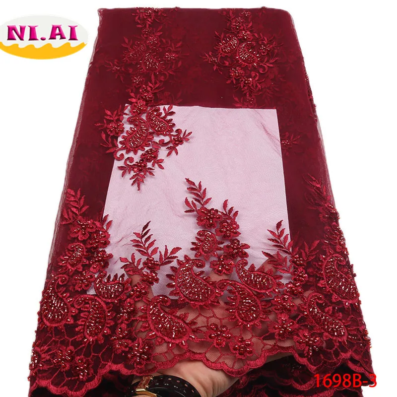 Buy High Quality Latest Lace Fabric 2018 Yellow