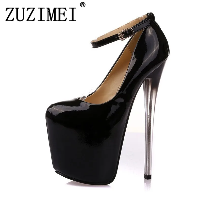 

Sexy Round Toe super High Heels Shoes Woman Wedding Party Shoes 16 19 22CM Big size 34-42 43. Ladies Thin Heels Pumps Platform