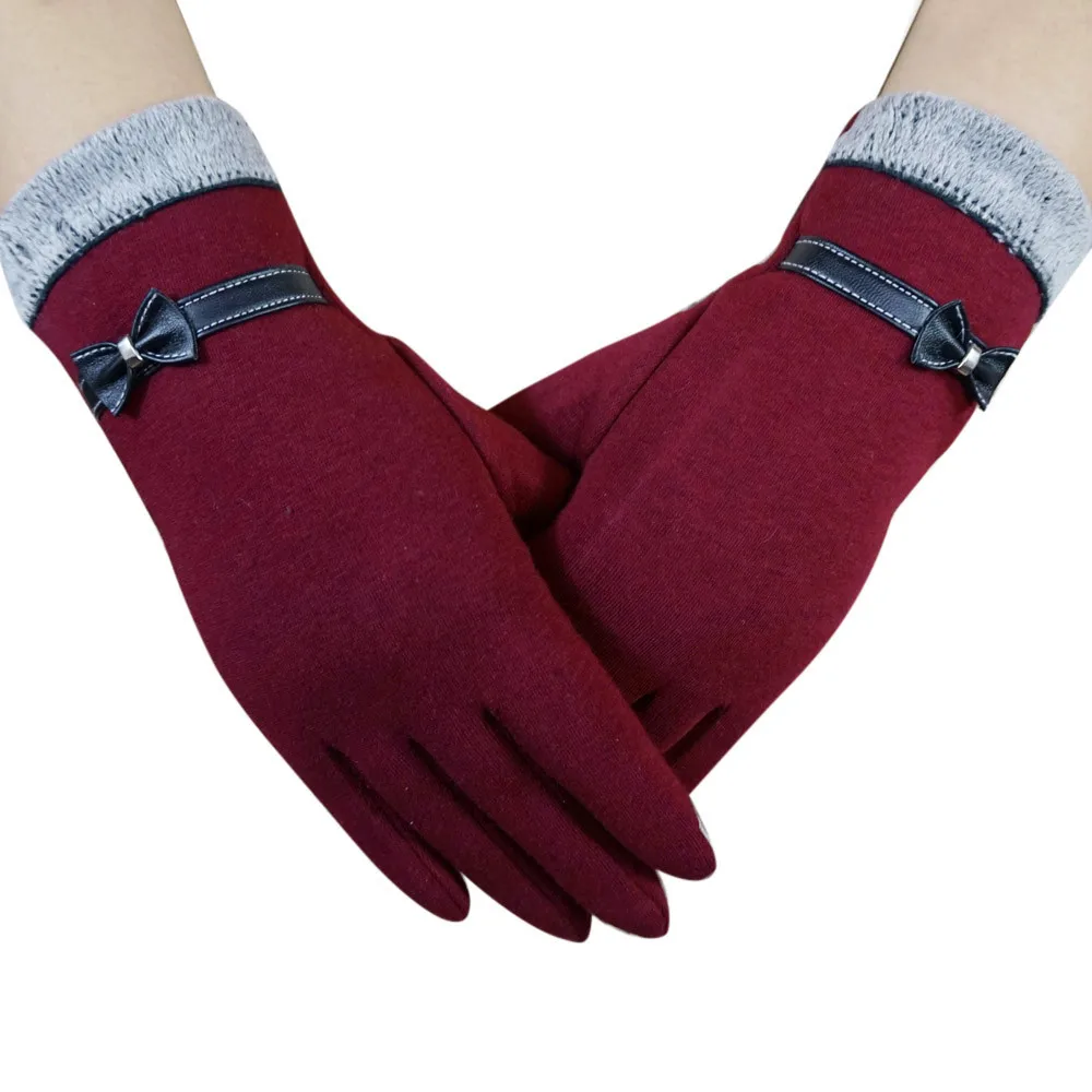 Buy FEITONG 1 Pair Fashion Velvet Warm Winter Gloves Women Lady Soft Thick