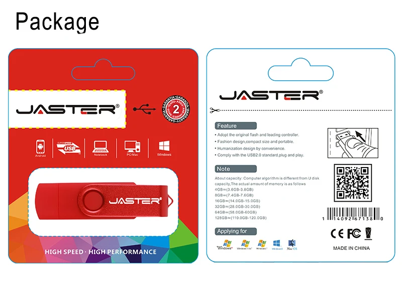 JASTER USB 2,0 8 ГБ 16 ГБ 32 ГБ 64 Гб usb флеш-накопитель 7 цветов giratorio флеш-накопитель карта памяти usb флешка Envio Gratis