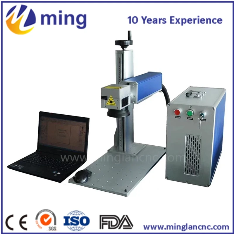 

4 axis iber laser marking machine for metal deep engraving 20w fiber laser marking machine with rotary hot sale