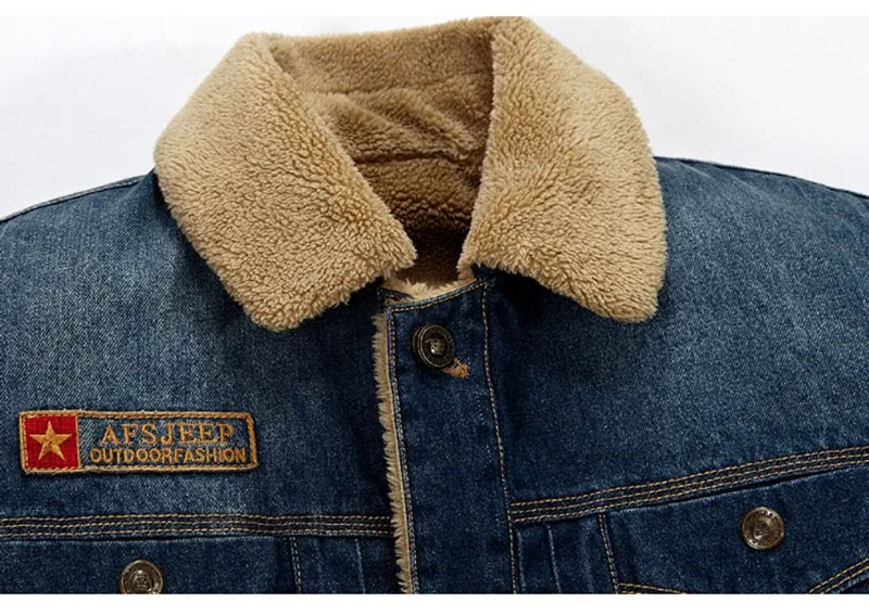 M~4XL New Retro Warm Denim Jackets Mens Jeans Coats Winter Jackets Brand AFS JEEP Thicken Denim Coat Men Outwear Male Asian Size (11)