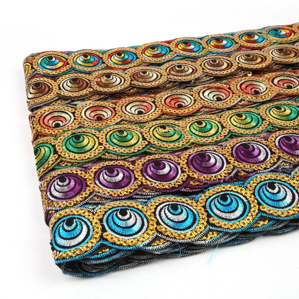 

4.8M Vintage Embroidery Trim Lace Ribbon Fabric DIY Sewing Handmade Materials Garment Patchwork Accessories Lace Decorations