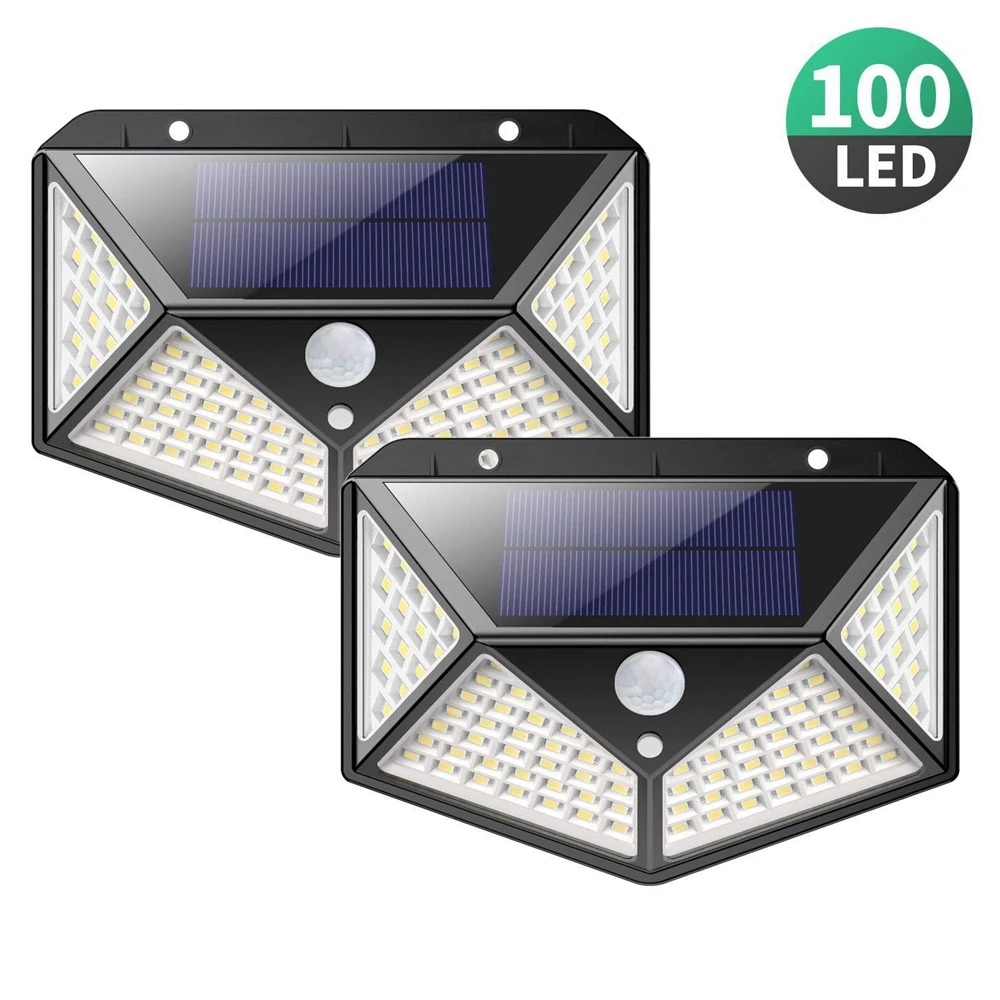 

3 Modes 100LED Solar LED Lights Outdoor Party Lamp Garden Light Motion Sensor 270 Degree Waterproof Gala Lighting Security Light