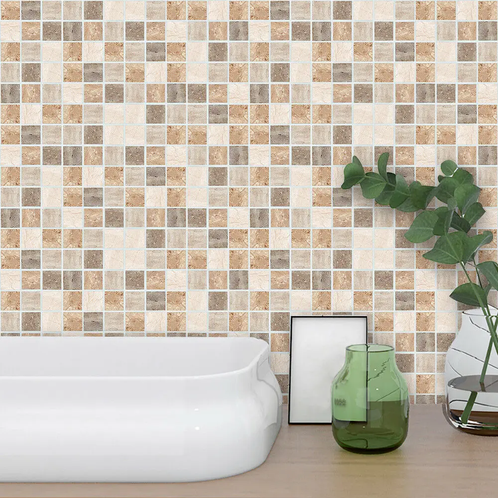 90 шт 10X10 см кухня ванная плитка мозаика наклейки самоклеящиеся водонепроницаемые домашний Декор стены 10 видов стилей