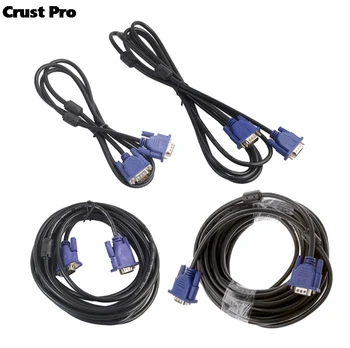 

1.5m 3m 5m 10m 1080P VGA HD 15 Pin Male To Male Extension Cable Cord For PC Laptop Projector HDTV Monitor
