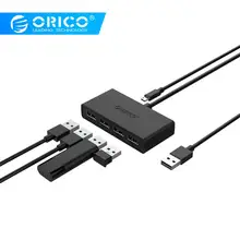 ORICO Mini 4 Port USB 2.0 HUB High Speed Micro Port HUB for MacBook Laptop Tablet Computer -Black/White ORICO Mini 4 Port USB 2.0 HUB High Speed Micro Port HUB for MacBook Laptop Tablet Computer -Black/White