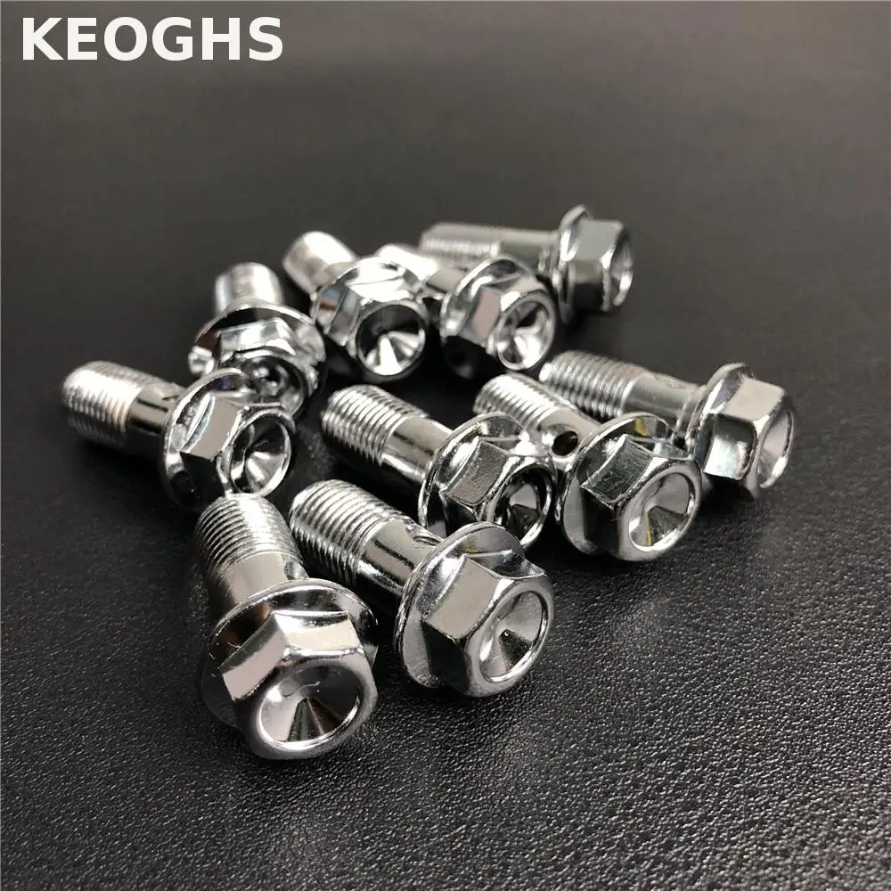 Motorcycle Brake Caliper Banjo Bolts Screws Nails 1.25mm/1mm*10mm 10pcs