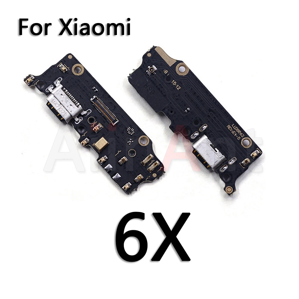 AiinAnt USB Дата зарядки порт Зарядное устройство Док-станция PCB разъем гибкий кабель для Xiaomi Mi 4 5 5X 5s Plus 6 6x8 8SE Lite - Цвет: For Xiaomi 6X
