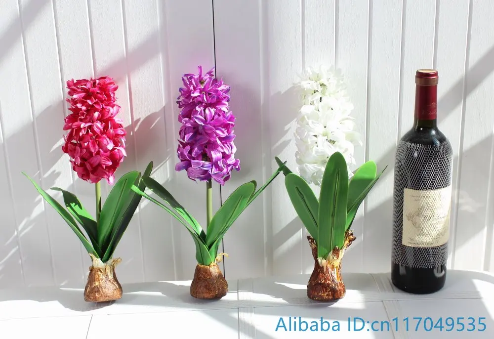 

1 PCS Artificial Flower Hyacinth with Bulb Home Garden Decoration F367