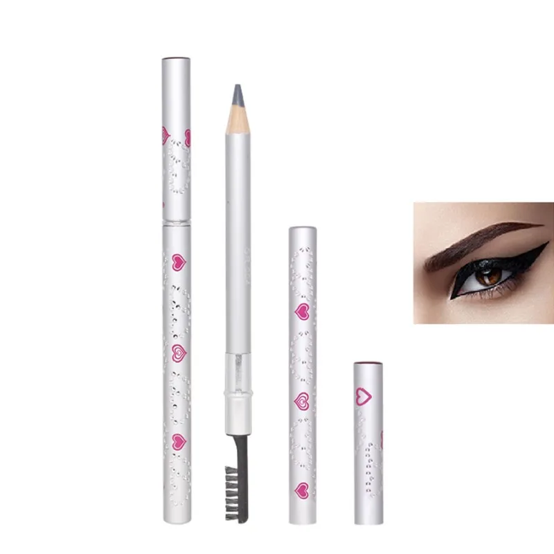 Cheap Price of  Hot Sell Wood Eyebrow Pencil Waterproof Not Blooming Pattern Special Eyebrow Pencil Double Head Wit