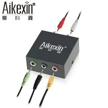 Aikexin 5.1 Audio Console adapter 3.5mm to 2RCA AUX Audio Music Adapter for Speaker Phone Headphone