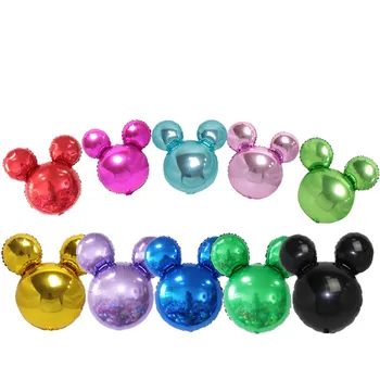 

20pcs Mickey Mouse Balloon Cartoon Minnie Head Shape Inflatable Helium Ballon For Birthday Party Supply
