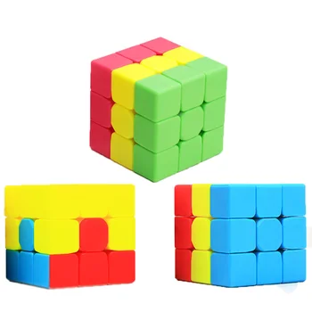 

ZCUBE Magic Cube 3x3x3 Stickerless Speed Puzzle Cube Toys Gifts for Children Candy Color Cubo Magico Sandwich Tetris Cube