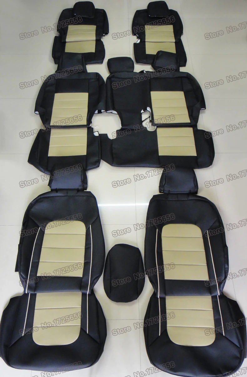 AutoDecorun Чехлы для автомобильных сидений из натуральной кожи для Ford Explorer 2012 чехлы для сидений 3 ряда 7 сидений поддерживающие аксессуары