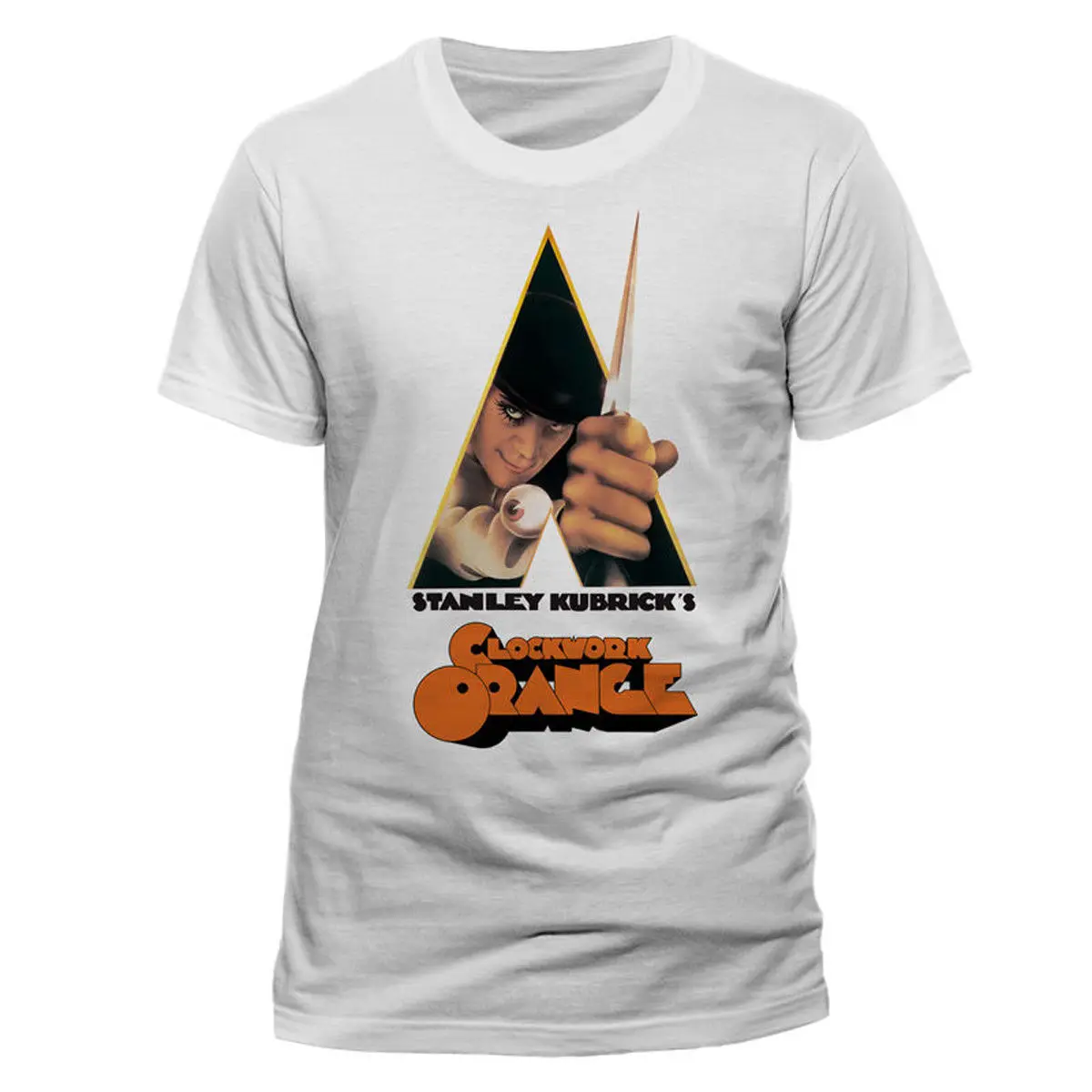

A Clockwork Orange Stanley Kubrick Movie Poster Offiziell T-Shirt Herren Print T Shirt Men Harajuku Top Tee Punk Tops